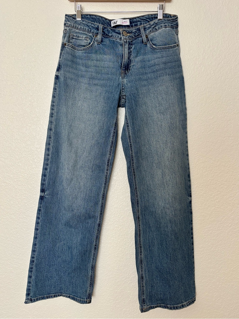 YMI Britney 90’s Fit Low Rise Blue Jeans Y2K 90s Wide Leg